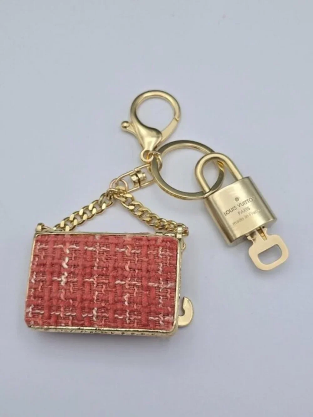 Authentic LV Gold Padlock 🔒 Unbranded Bag Keychain Charm for Louis Vuitton Bags